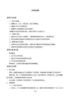 力的合成