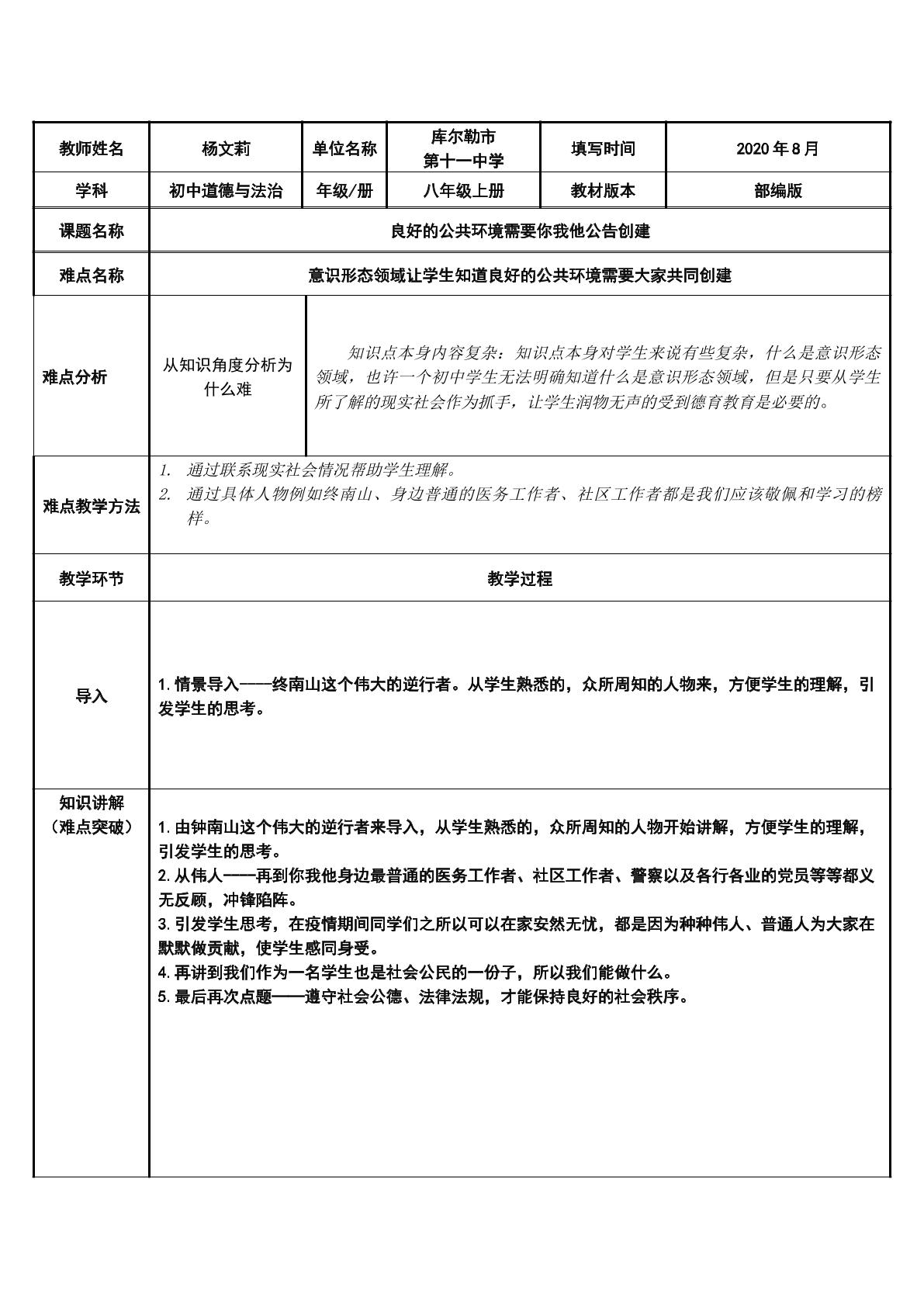 良好的公共环境需要你我他共同创建