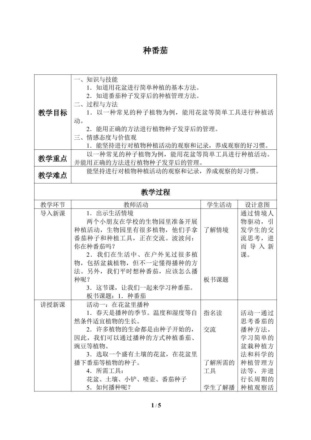 种番茄