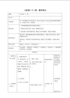 《论语》十二章