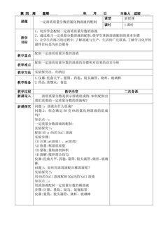 配制一定质量分数的氯化钠溶液