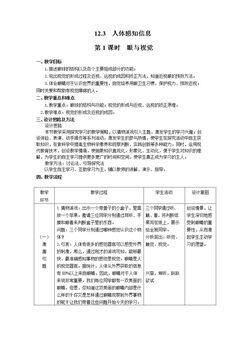 第三节 人体感知信息