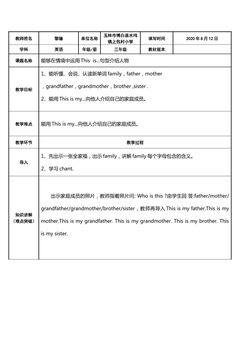 能够在情境中运用This  is...句型介绍人物