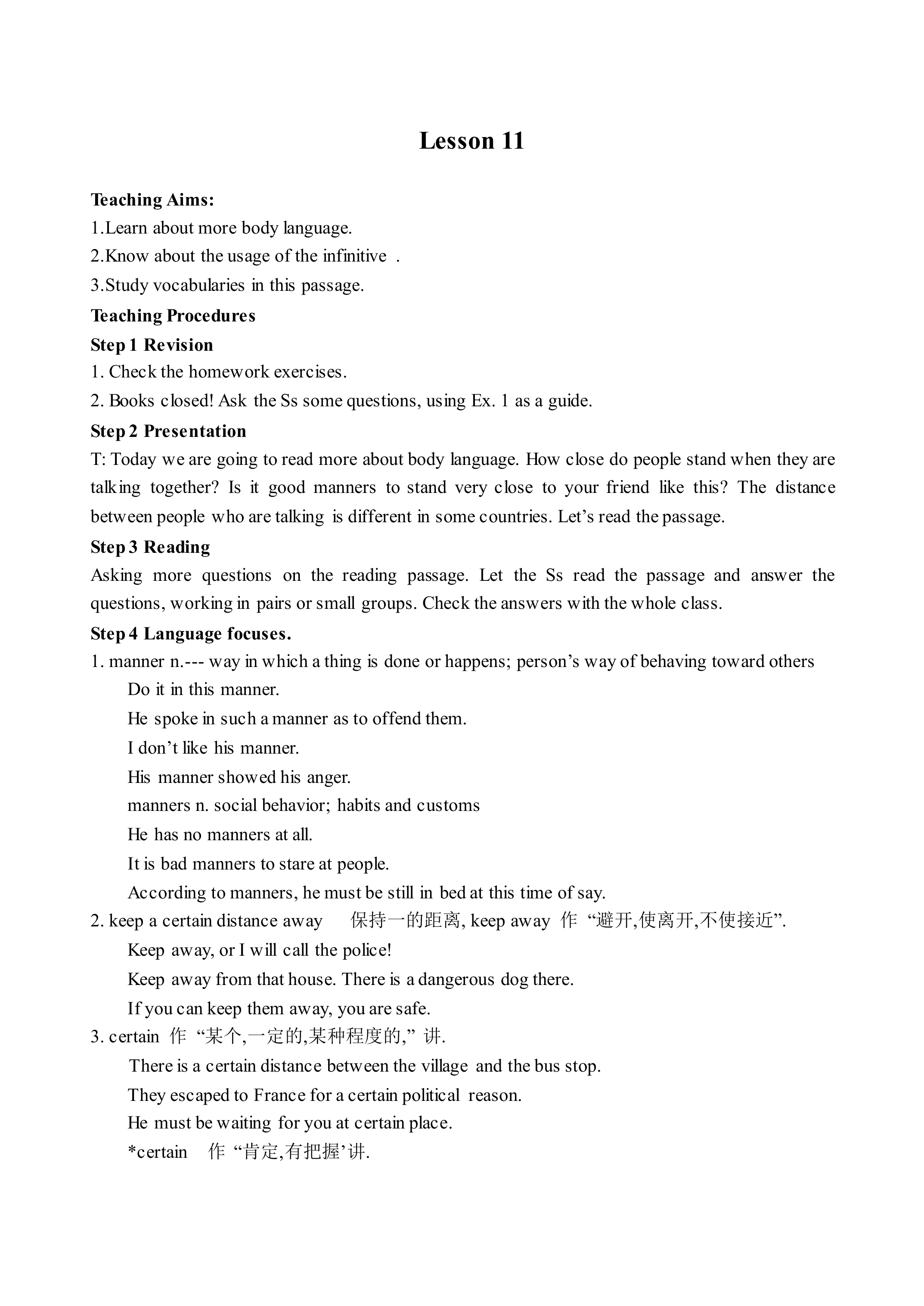 Body language_教案4