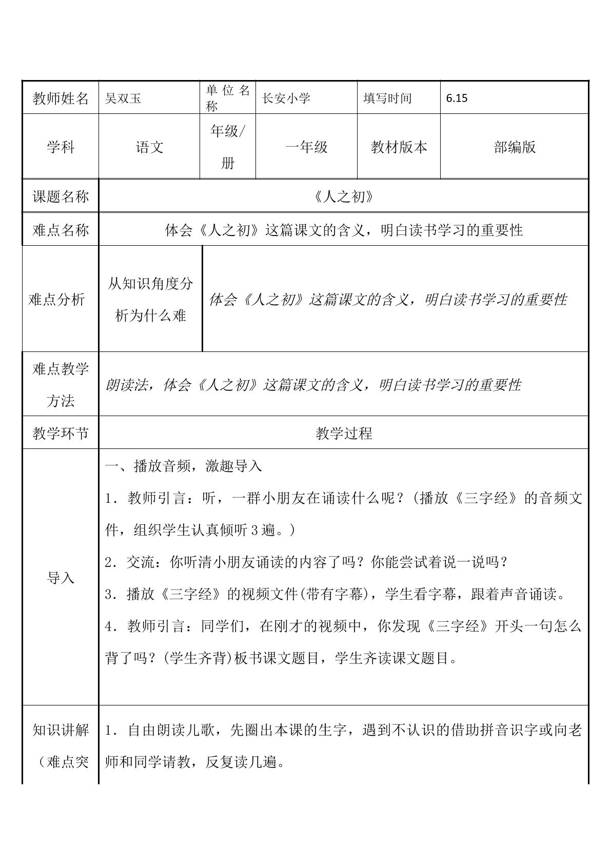 人之初