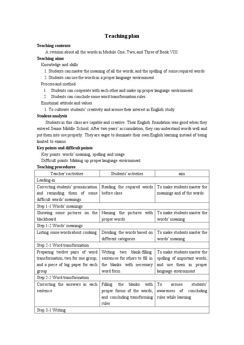 Vocabulary