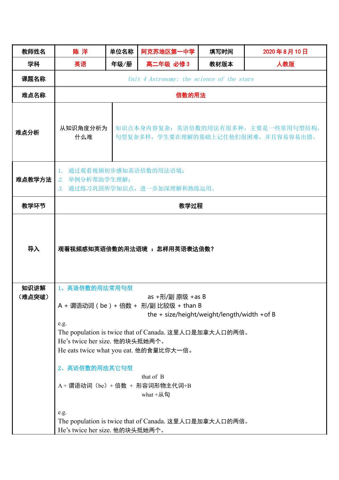 英语倍数的用法