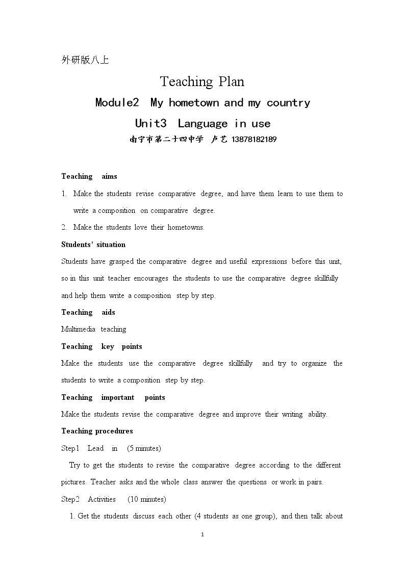 Unit 3 Language in use