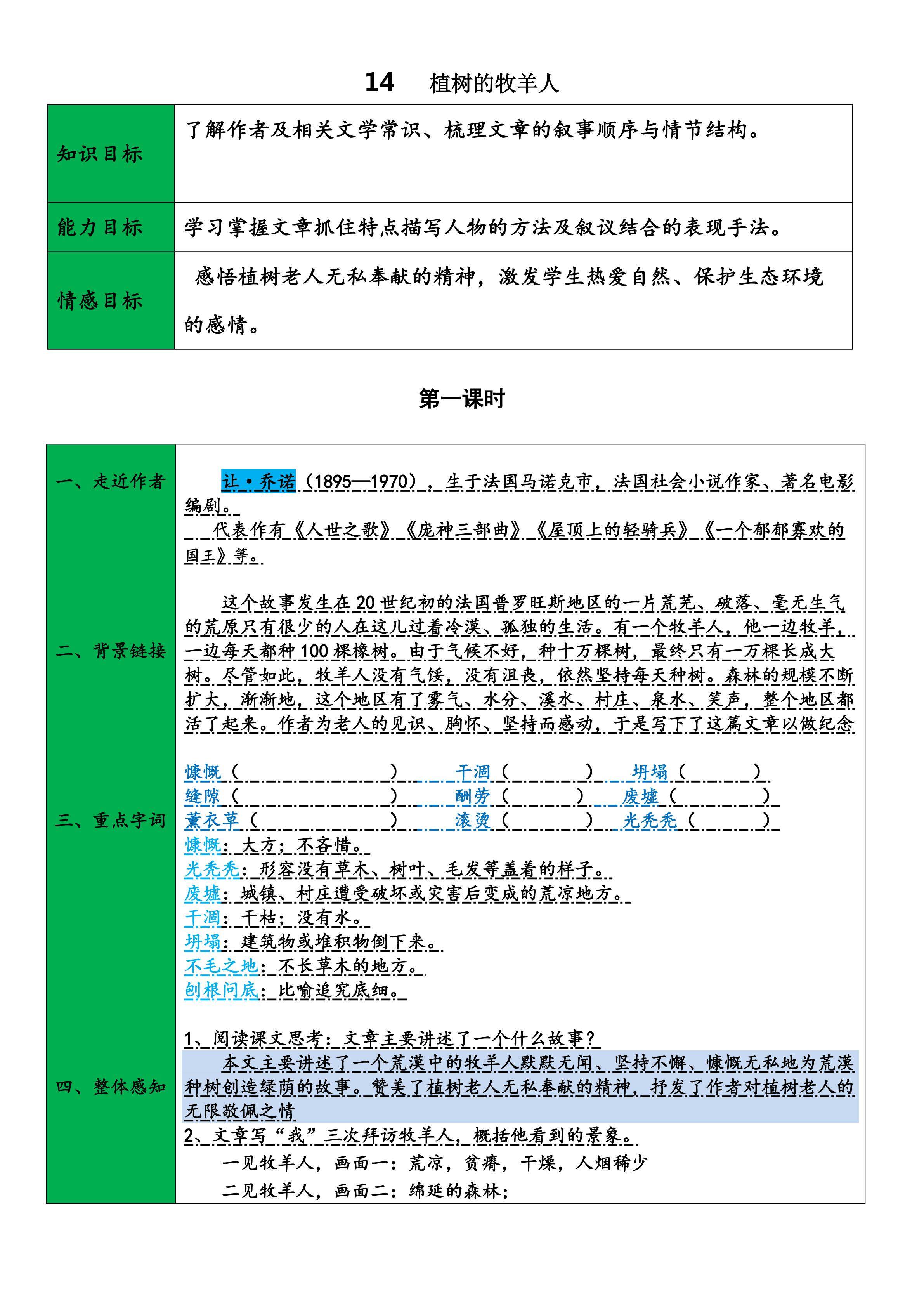 植树的牧羊人