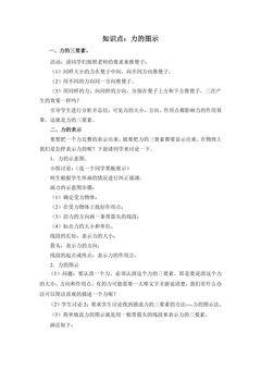 人教版八年级物理下册7.1.1 力的图示