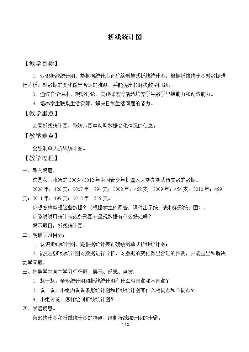 折线统计图