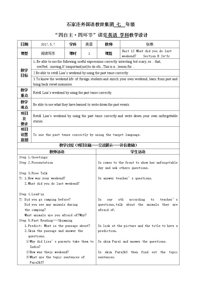 Section B 2a—2c