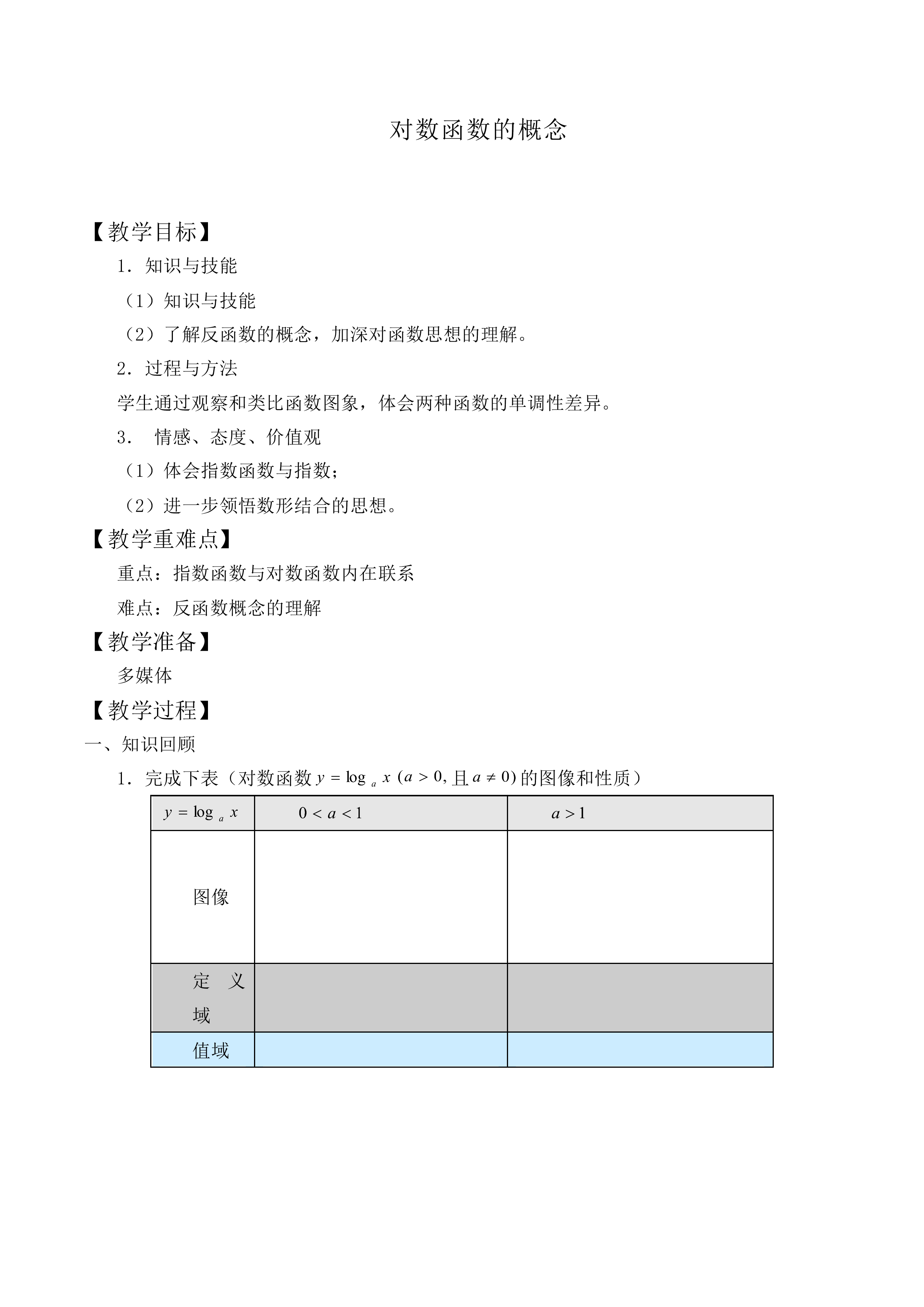 对数函数的概念_教案4