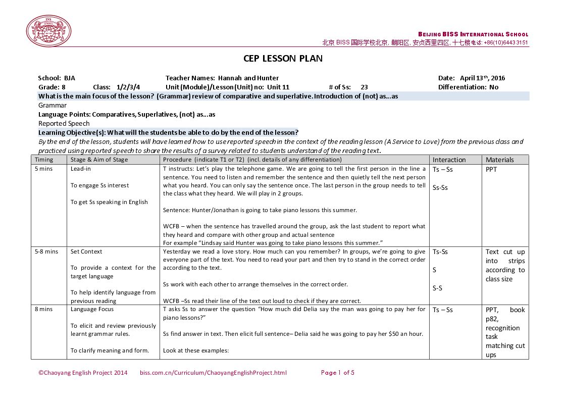 Unit 3 Language in use