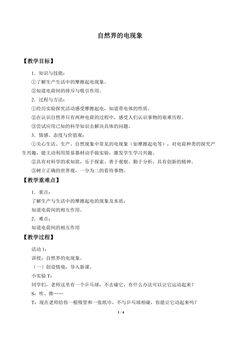 自然界的电现象_教案1