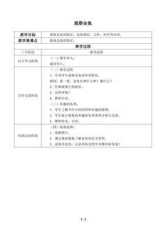 观察金鱼_教案1