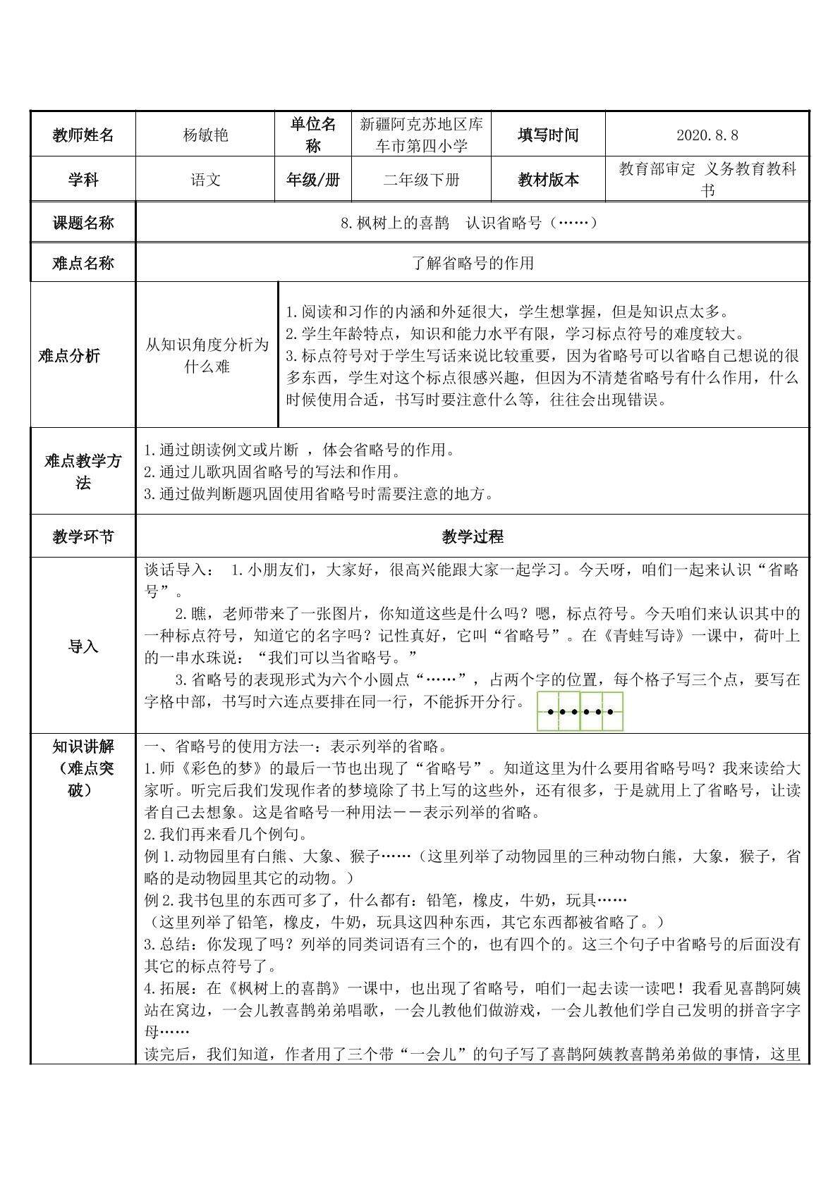 认识省略号（......）