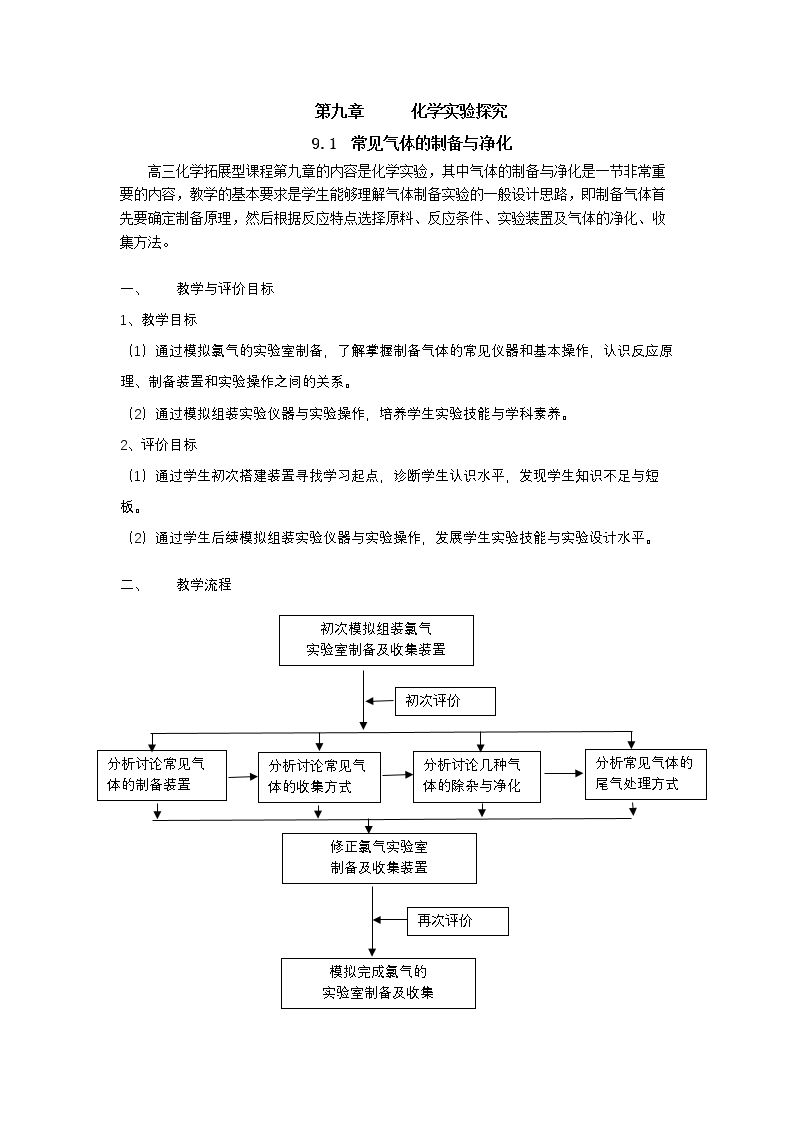 制备气体的实验装置