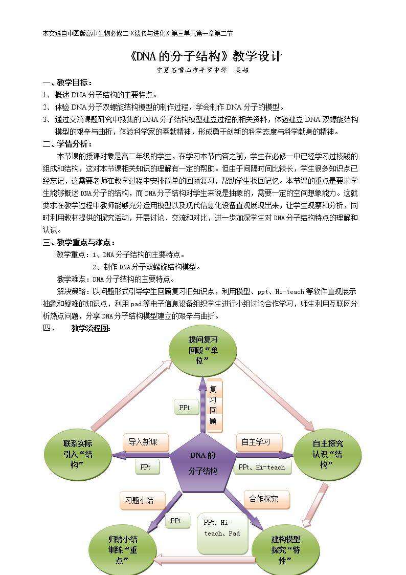 第二节  DNA的分子结构