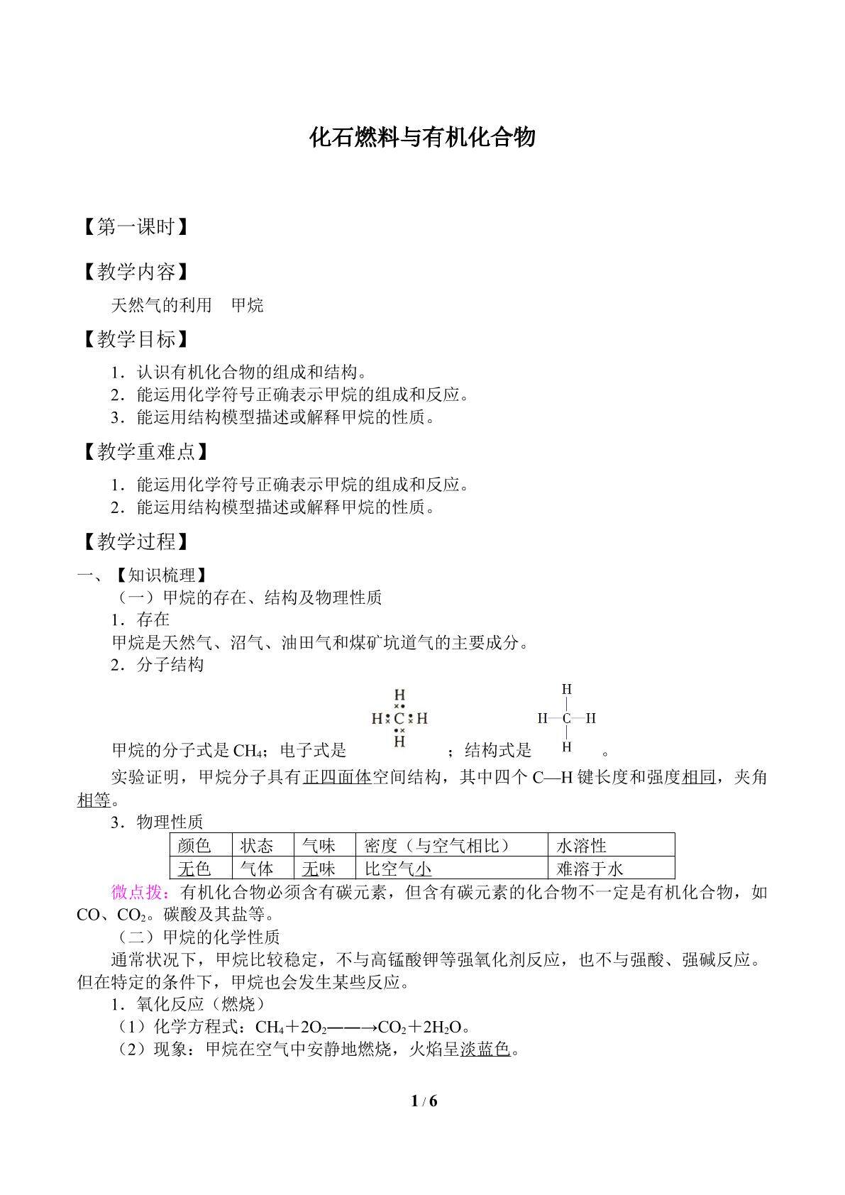 化石燃料与有机化合物