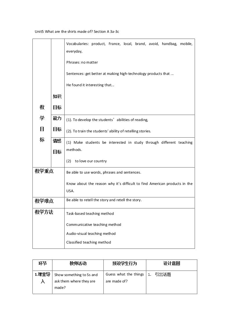 Section A 3a—3c