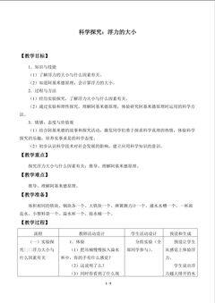 科学探究:浮力的大小_教案1