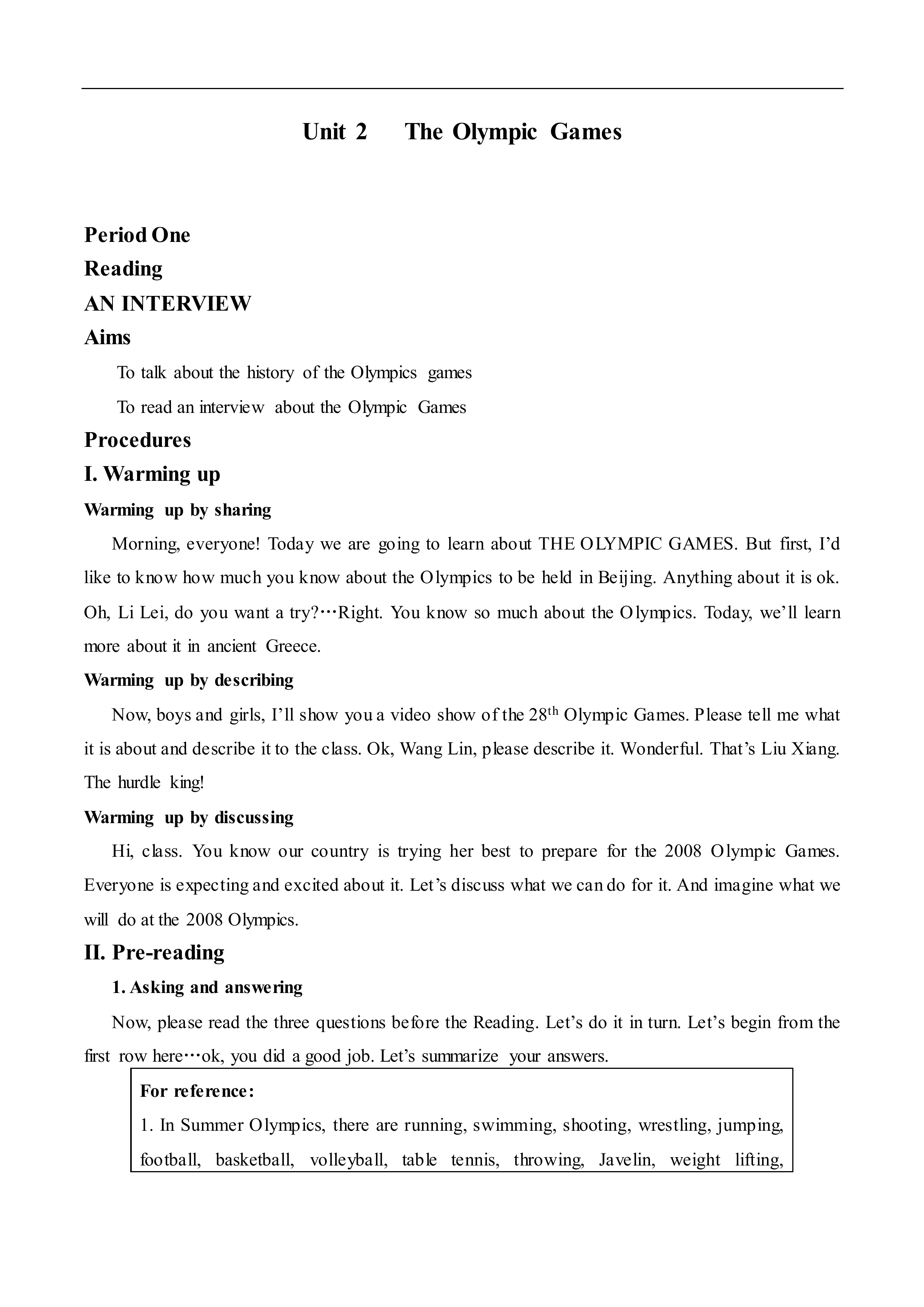 The Olympic Games_教案1