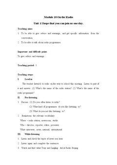 Unit 1 I hope that you c…