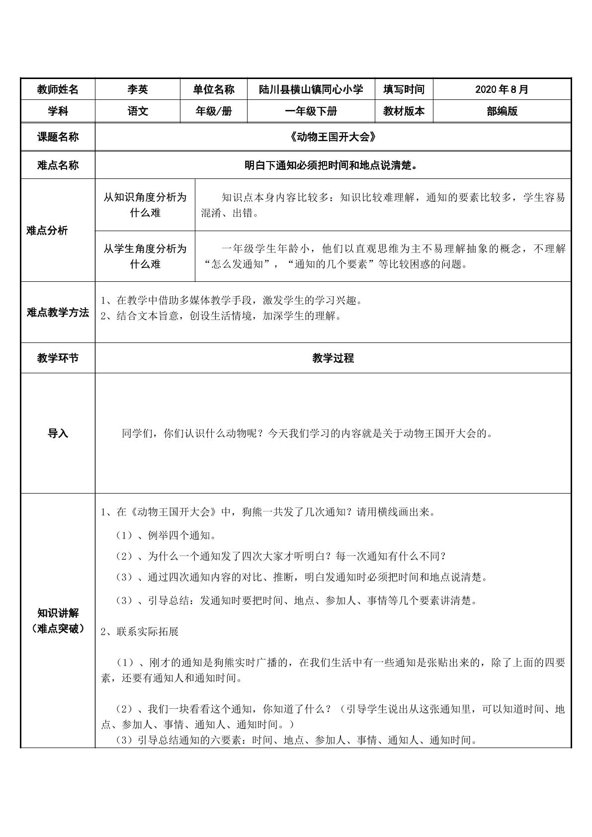 动物王国开大会