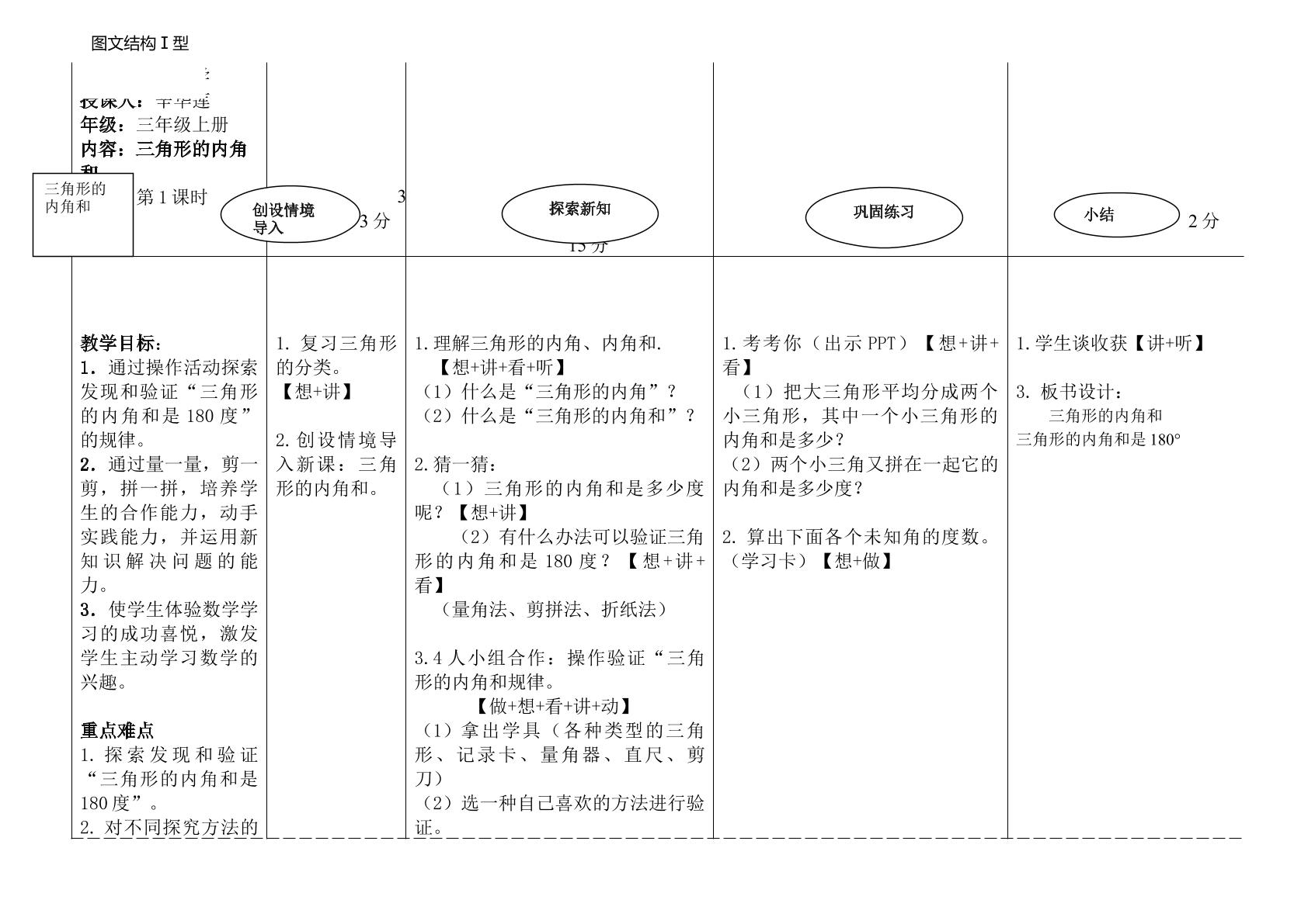 三角形的内角和