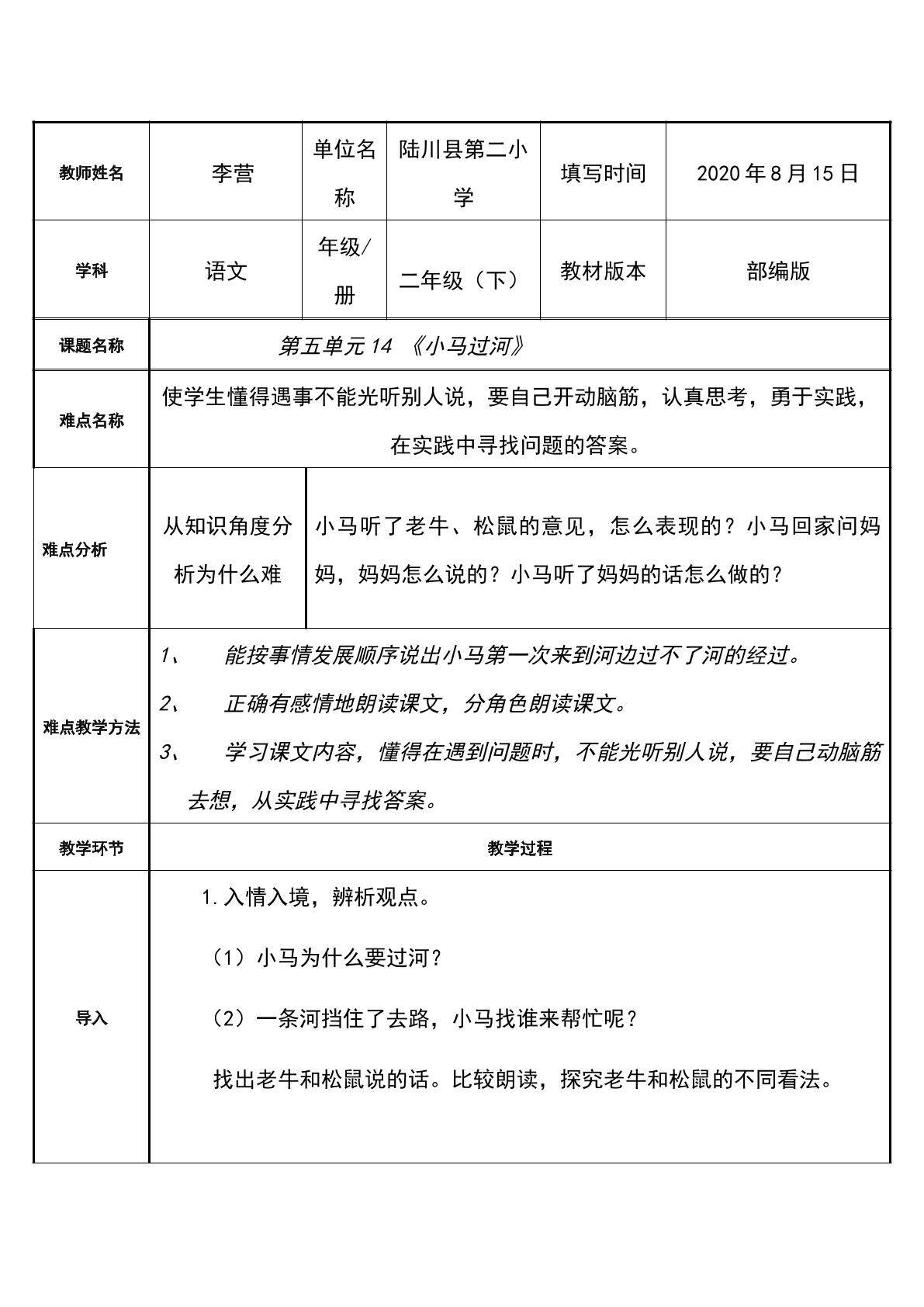 小马过河