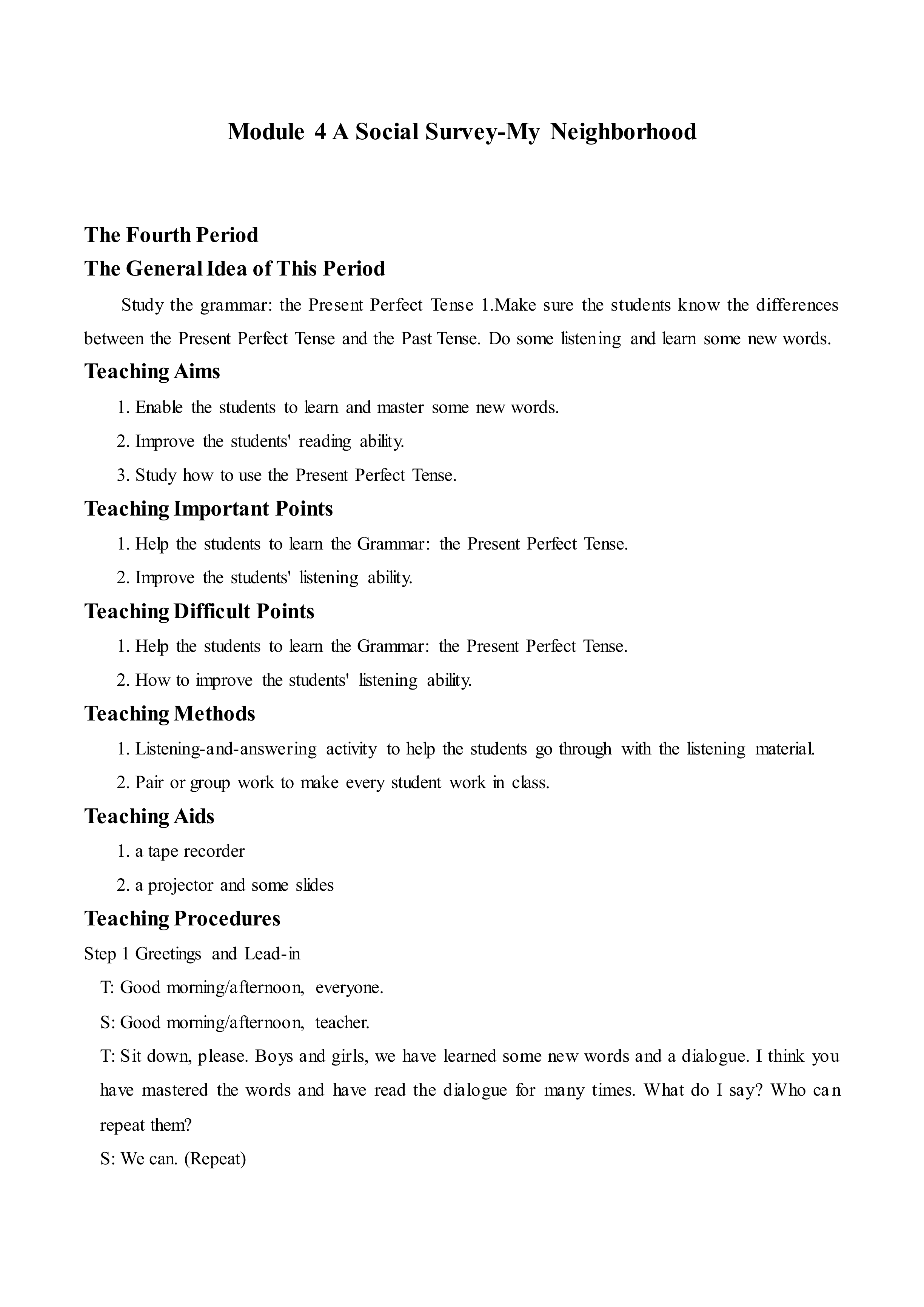  A Social Survey - My Neighbourhood_教案9