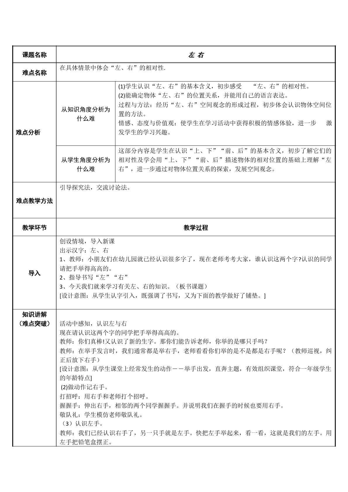 左 右
