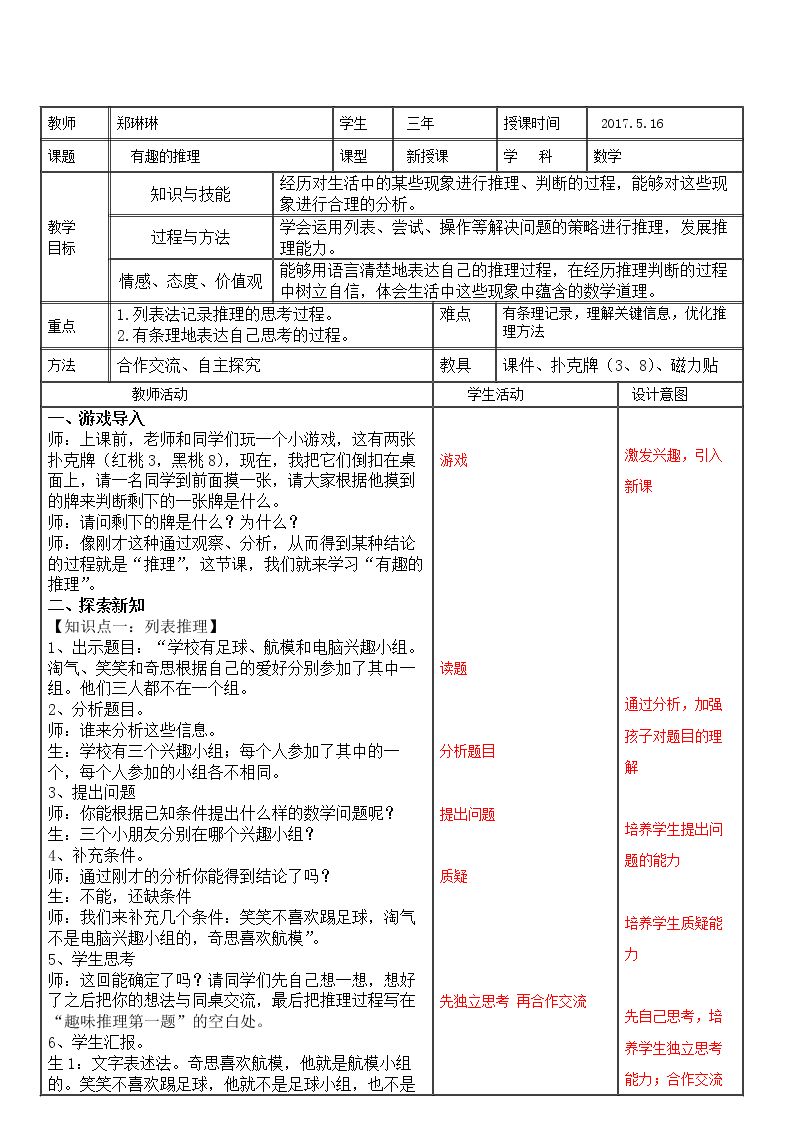 有趣的推理