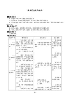 降水的变化与差异_教案1
