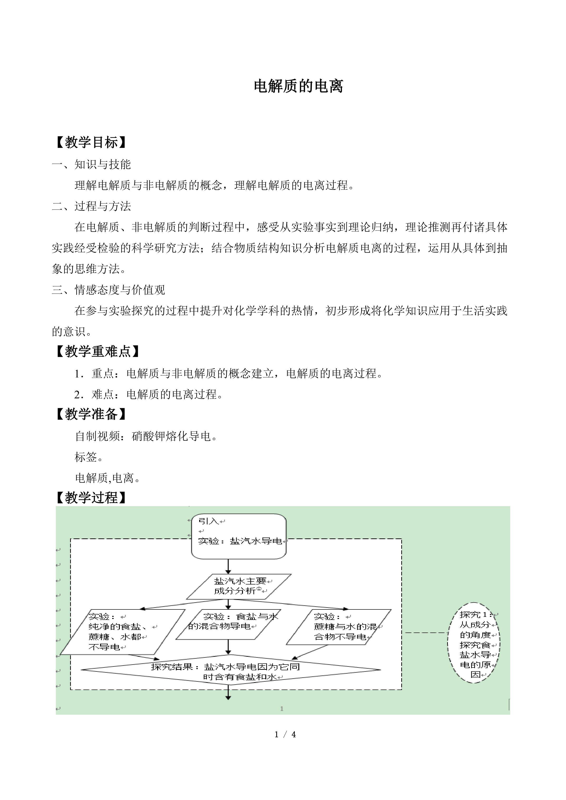 电解质的电离_教案1
