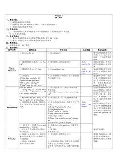 【★★★】6年级英语人教三起上册教案 Recycle 2