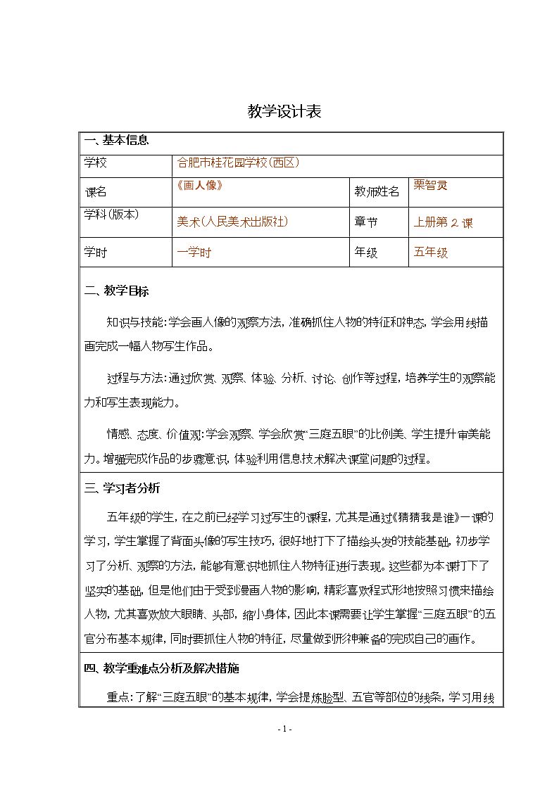 第2课 画人像