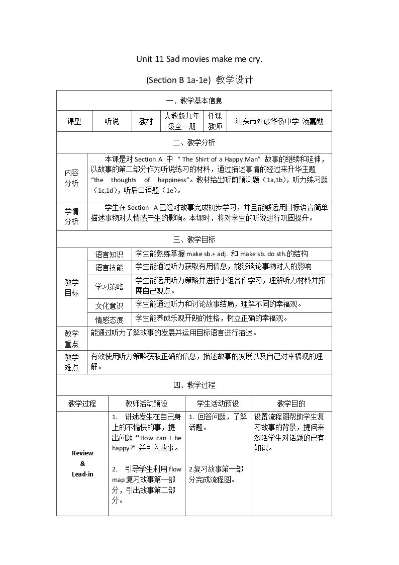 Section B 1a—1e