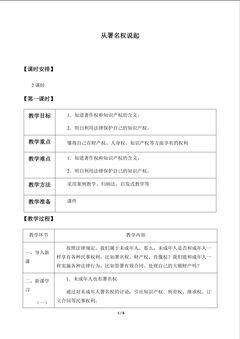 从署名权说起_教案1