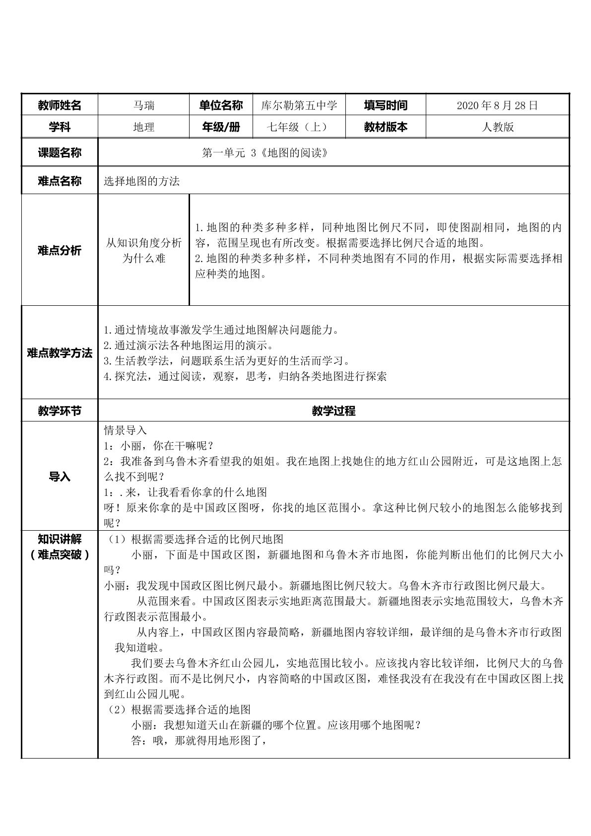 选择地图的方法