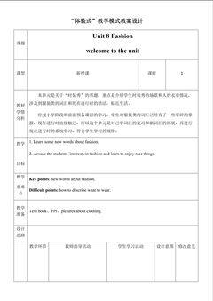 7A Unit8 Fashion  Welcome to the unit