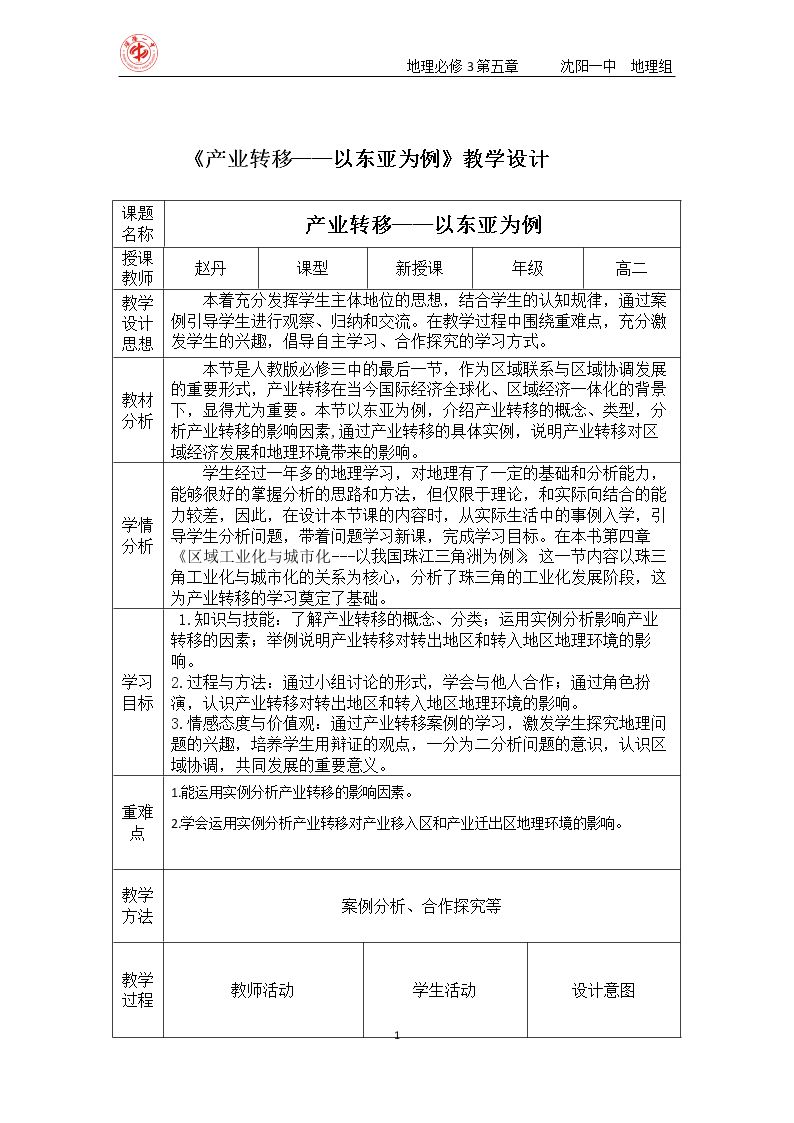 第二节　产业转移──以东亚为例