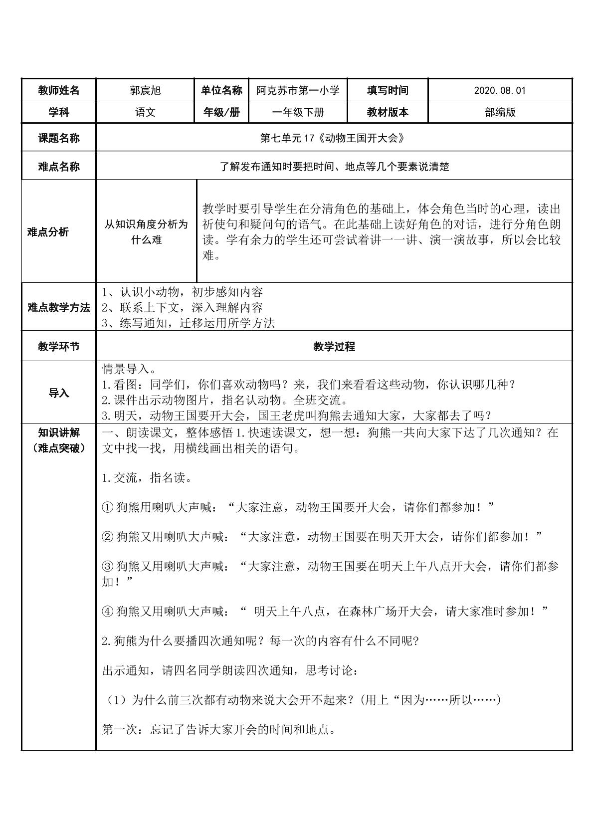 动物王国开大会