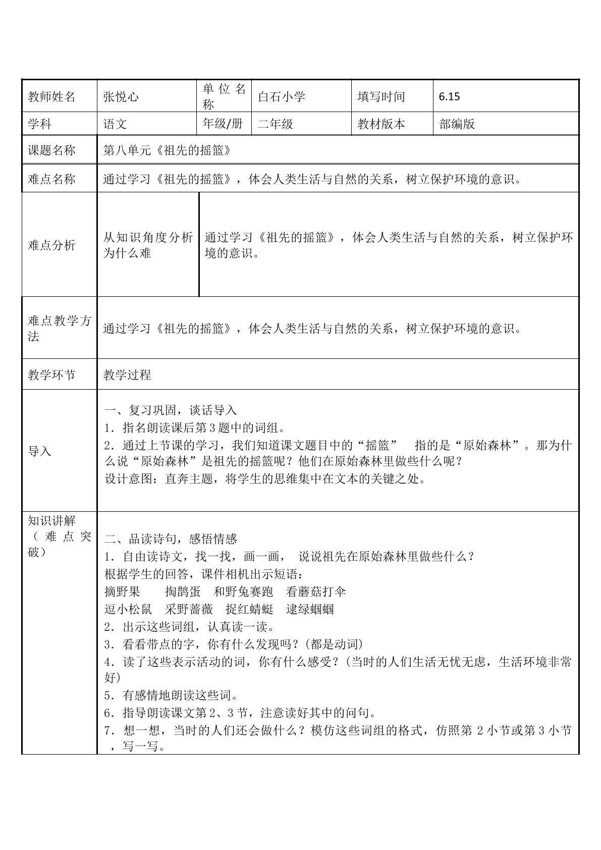 祖先的摇篮