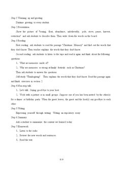 Unit 7 Family Festivals