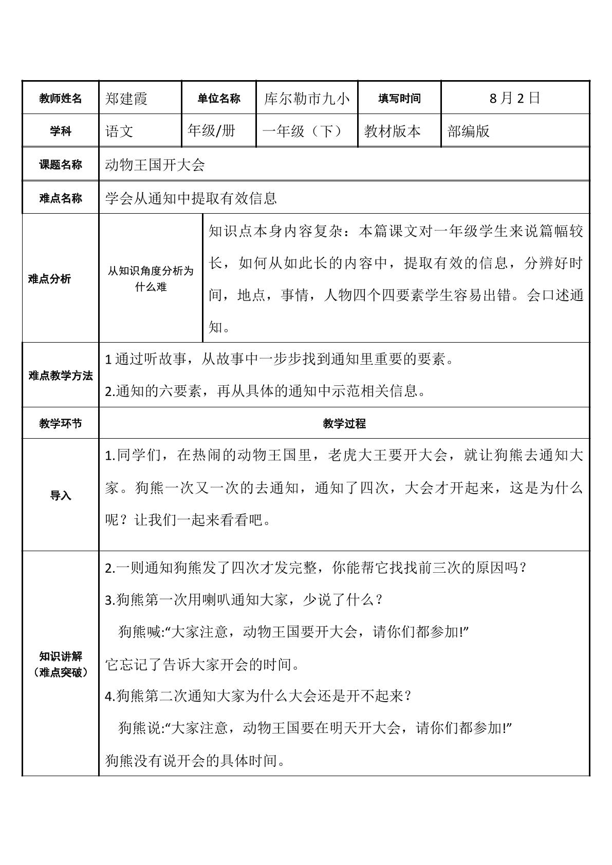 动物王国开大会--学会通知六要素