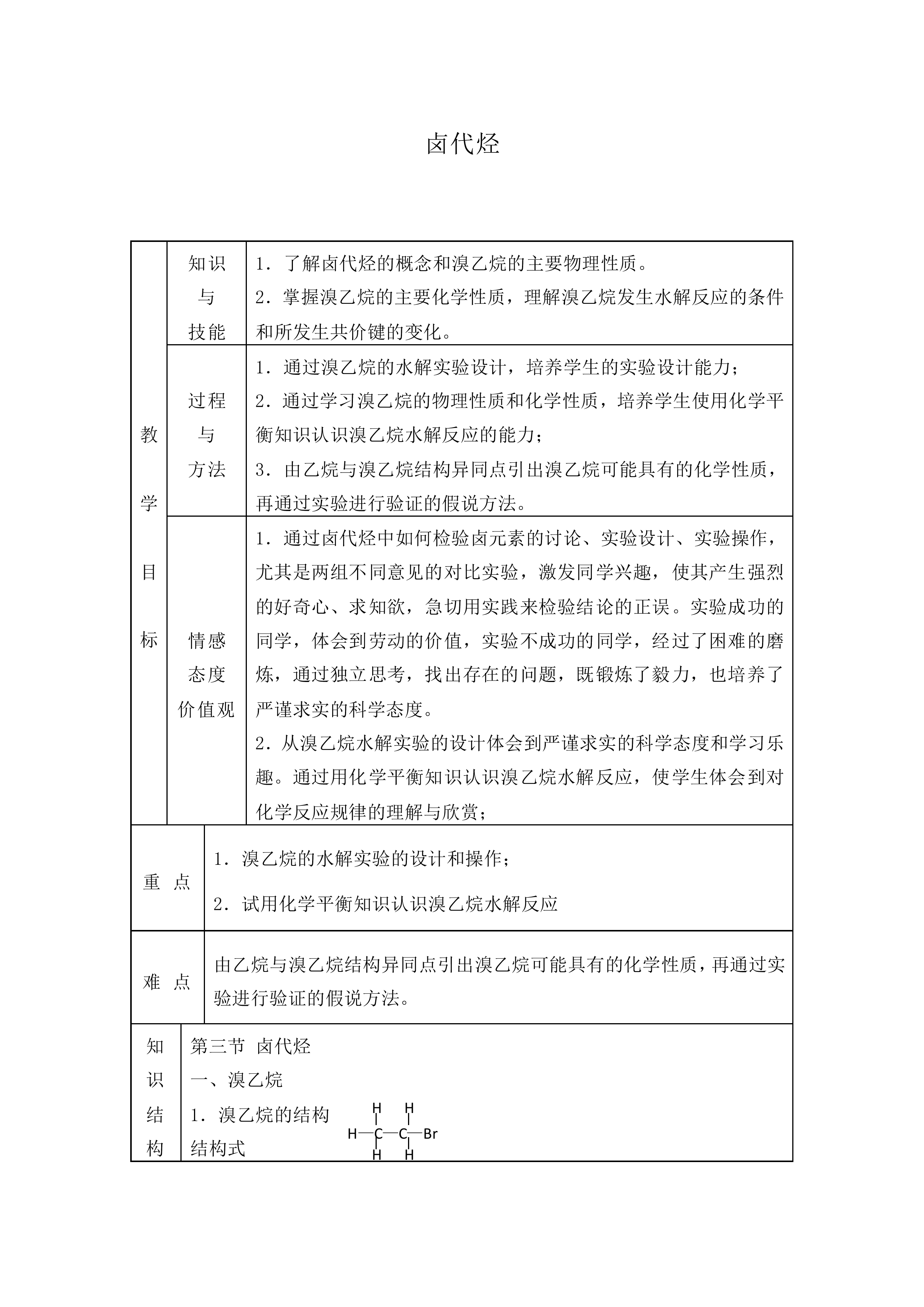 卤代烃_教案2
