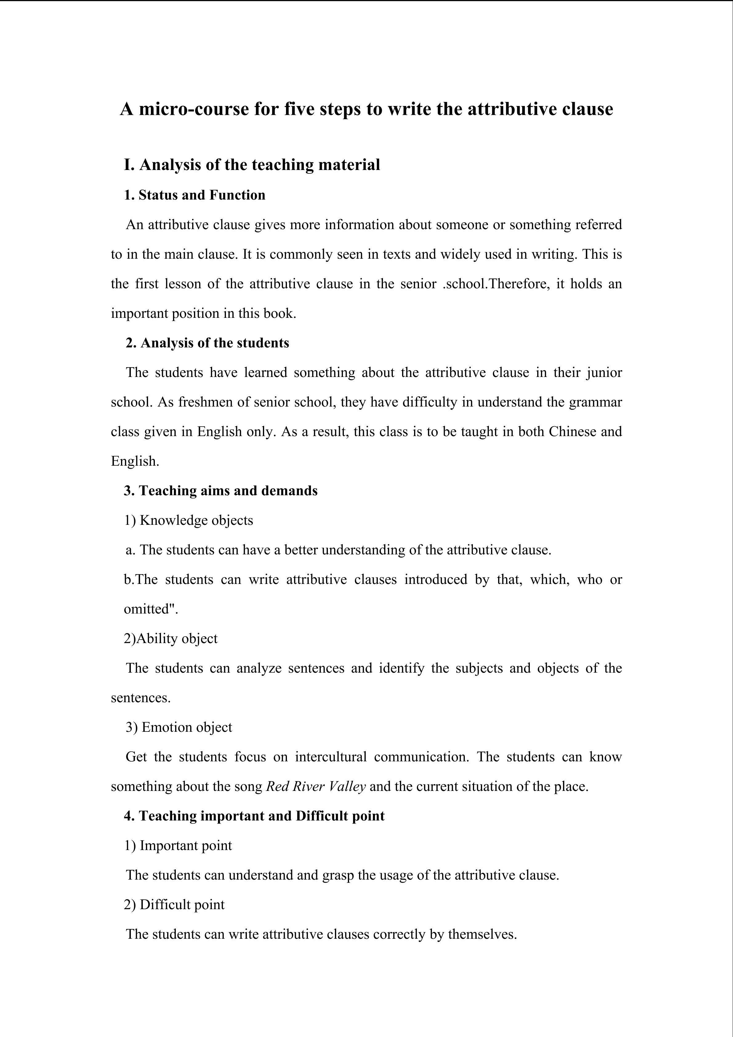 A micro-course for five steps to write t