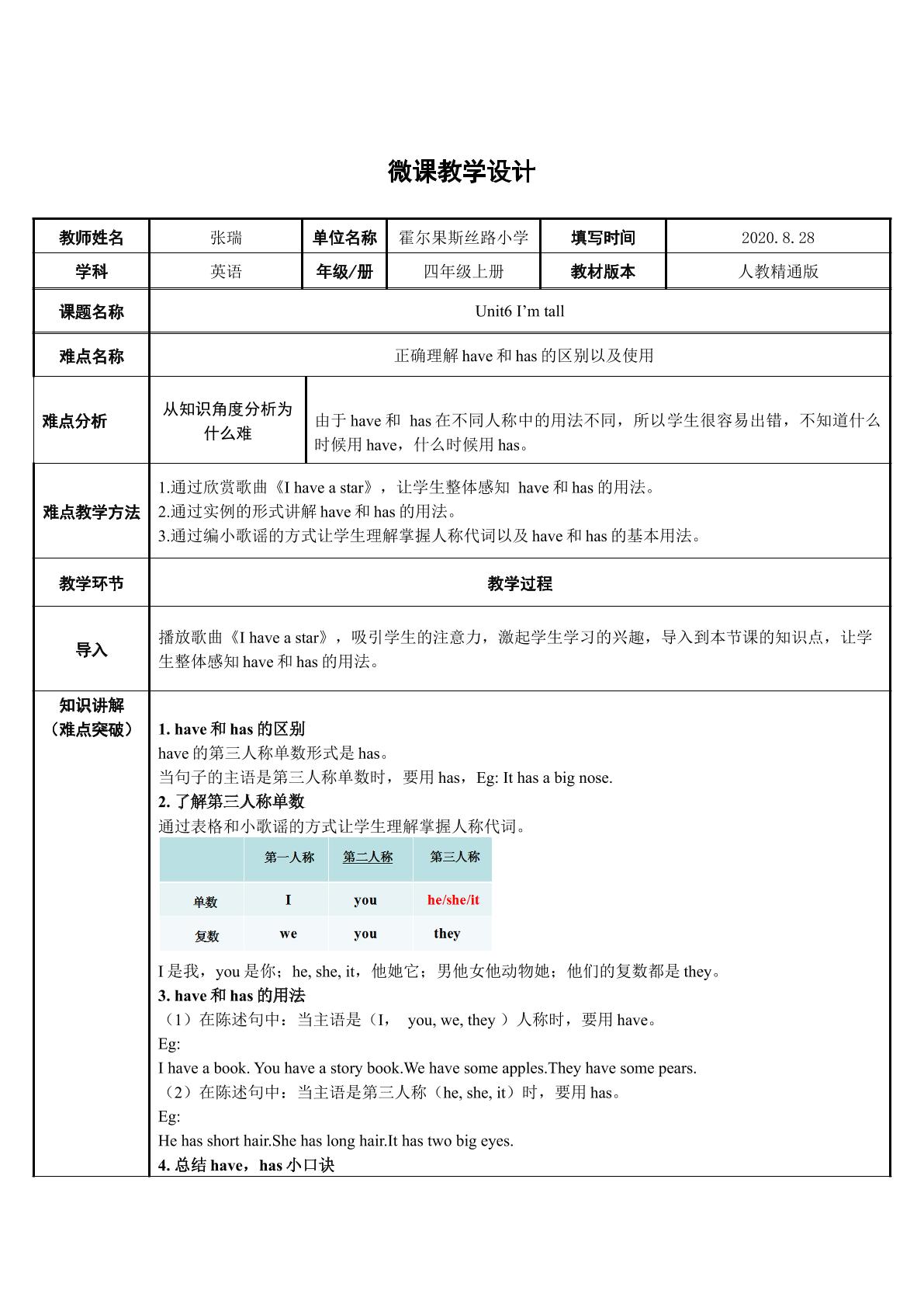 正确理解have和has的区别以及使用